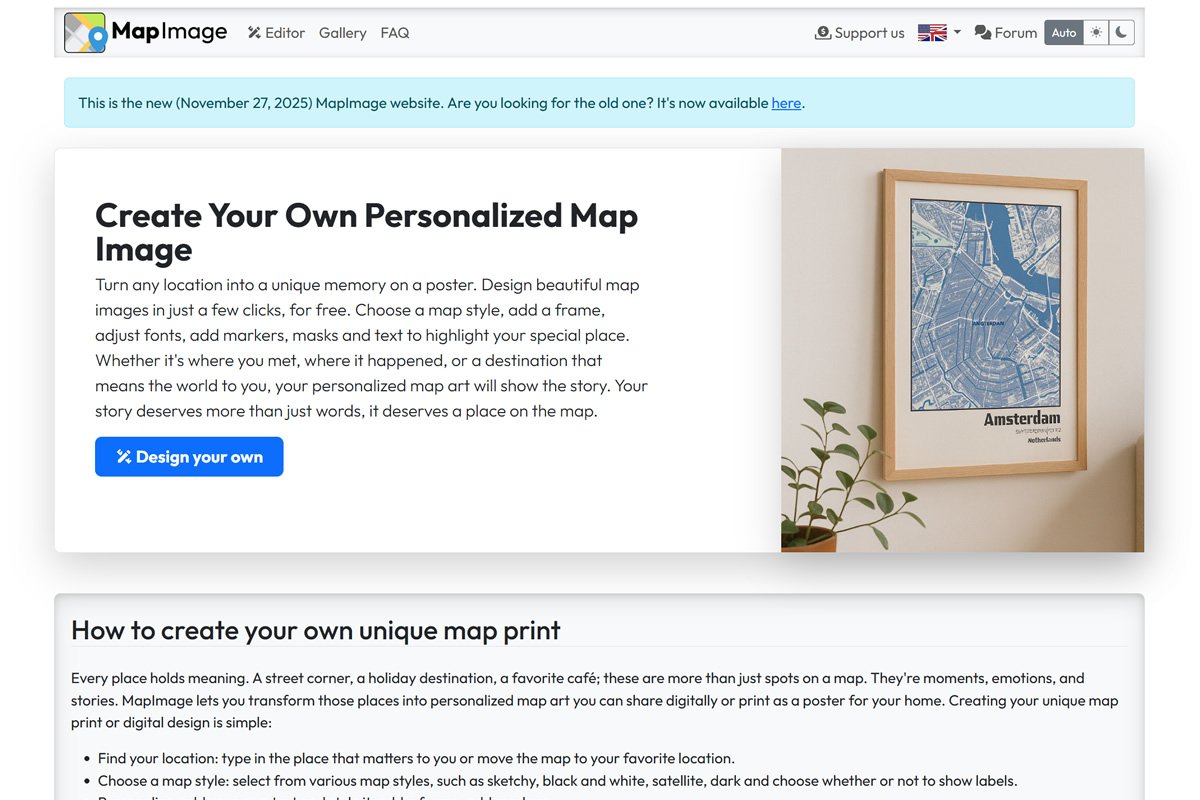 Personalized Map Image Maker